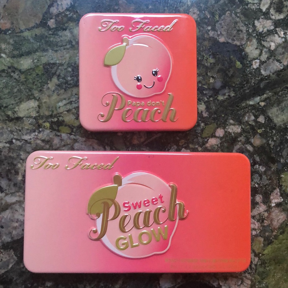 Too Faced Peach Glow and Papa Don’t Peach